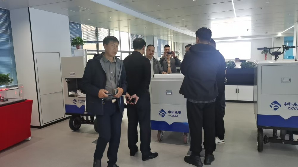 福建商会领导考察中科永安合肥招商中心,聚焦锂电池灭火技术与设备优势