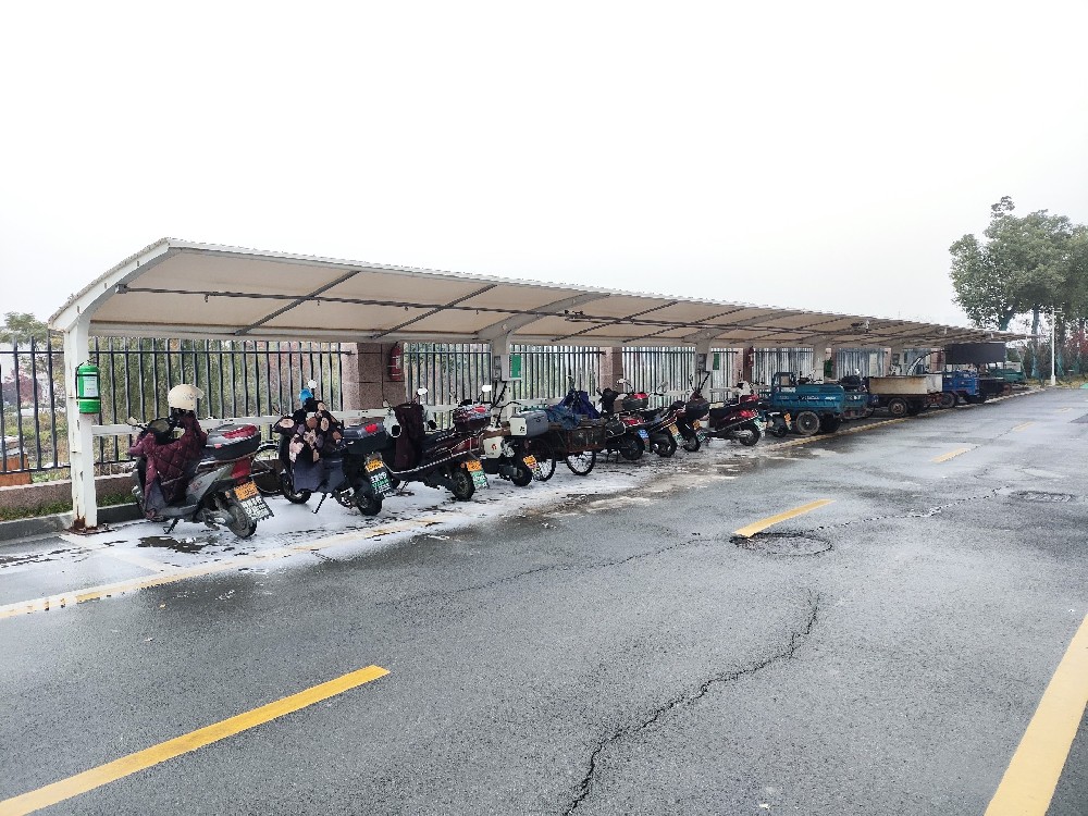 宁波傅琎悦府添安全屏障！中科永安装置守护电动车棚着火零风险​