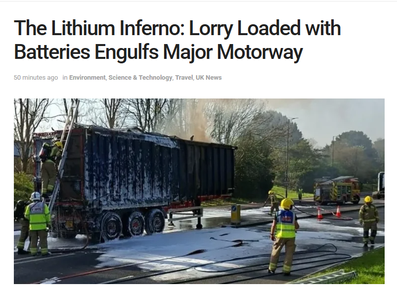 深耕消防｜应对英国锂电池货车起火，中科永安有妙招