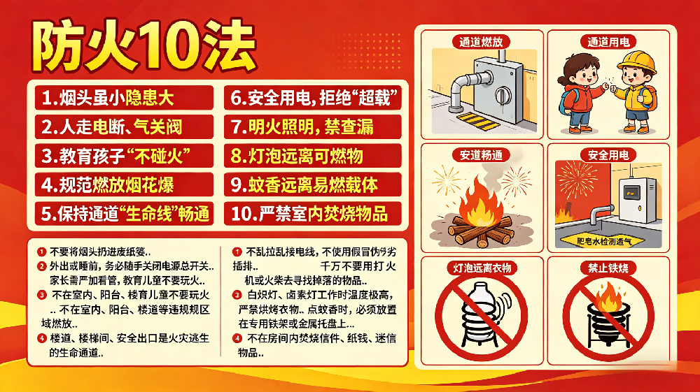 科普｜从烟头到蚊香，图解防火 10 法，给家人最硬核的防护