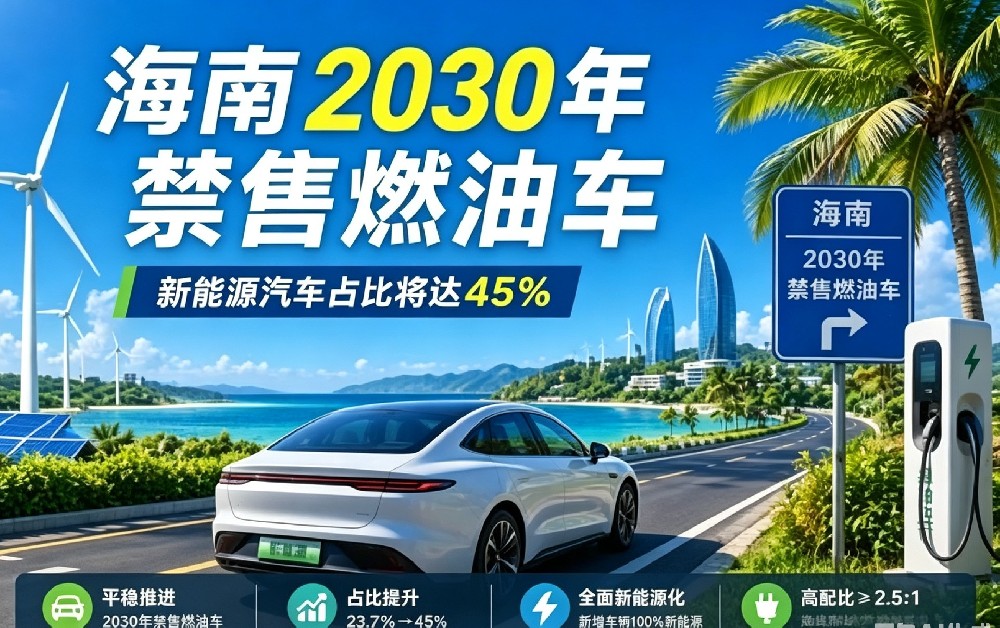 海南2030年禁售燃油车！新能源车占比45%，这道“安全防线”准备好了吗？